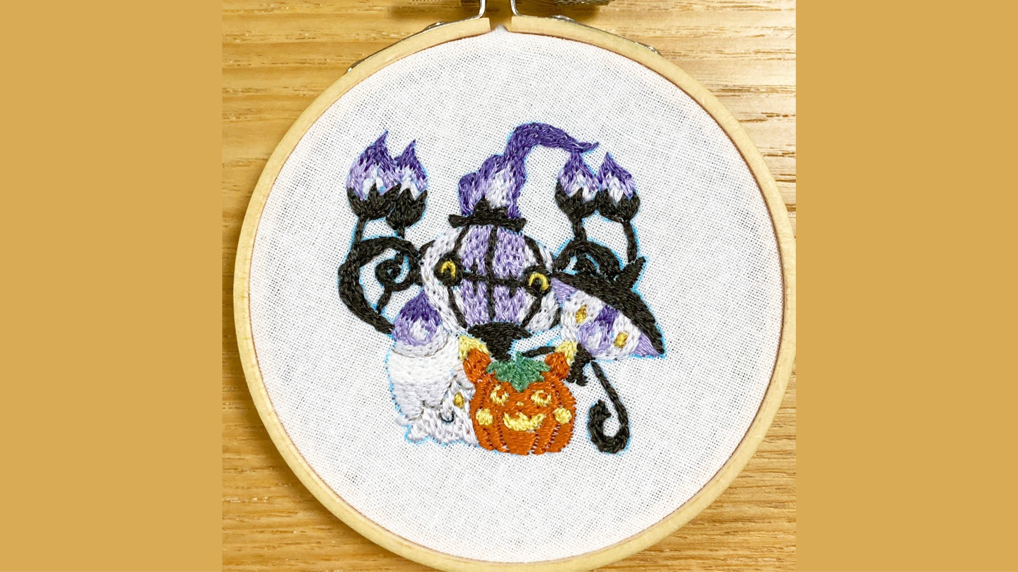 ポケモン刺繍 ピジョット母さん 灯りをともそう ポケモン刺繍 ヒトモシ ランプラー シャンデラ ポケモンハロウィン T Co A8eqrjmbhm Twitter