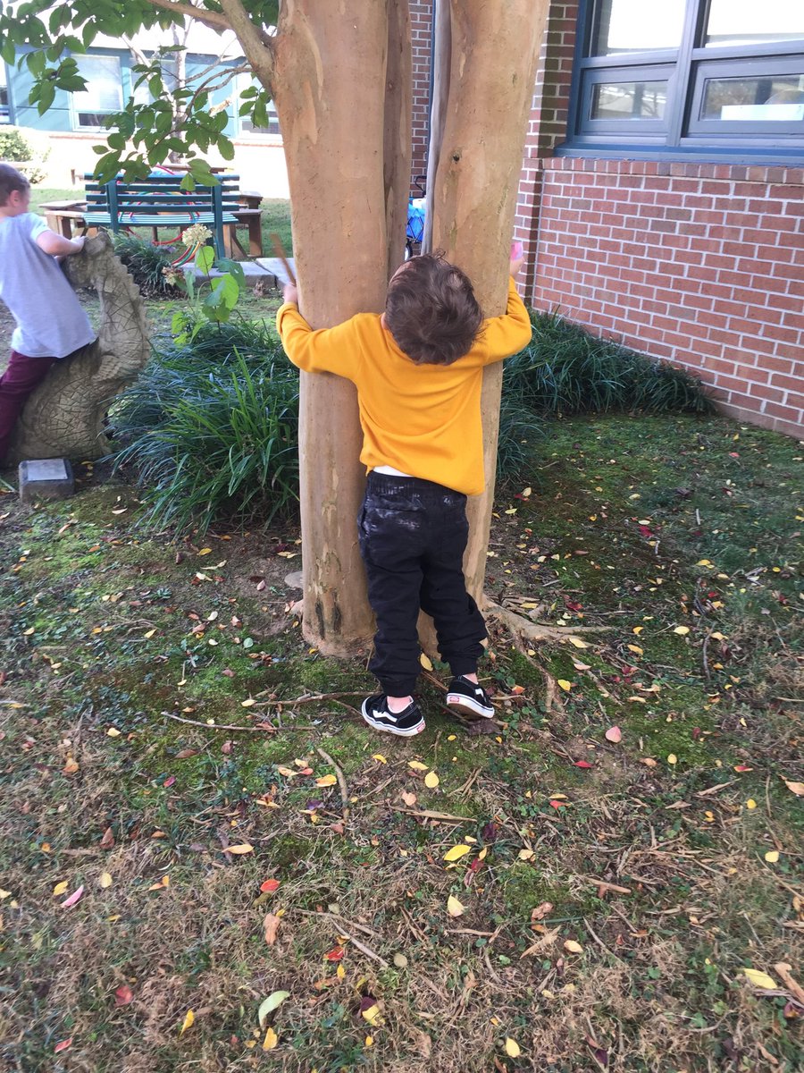 A “Fun Friday” in our outdoor classroom. #greatfallweather #hugatree ⁦@FairfaxVillaES⁩ ⁦@MrGerstner_FCPS⁩ ⁦<a href="/MsAn_FCPS/">KJ An, NBCT</a>⁩ ⁦<a href="/ECSE_FCPS/">EarlyChildhoodSpecEd</a>⁩