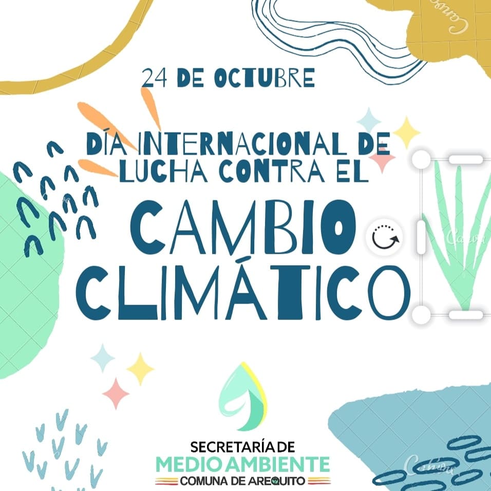 🌎 24|10 ~  DÍA INTERNACIONAL DE LUCHA CONTRA EL CAMBIO CLIMÁTICO ~ #YoCuidoMiPlaneta #ConcientizaciónAmbiental #RAMCC <a href="/ComunaArequito/">Comuna de Arequito</a> @ramcc_net