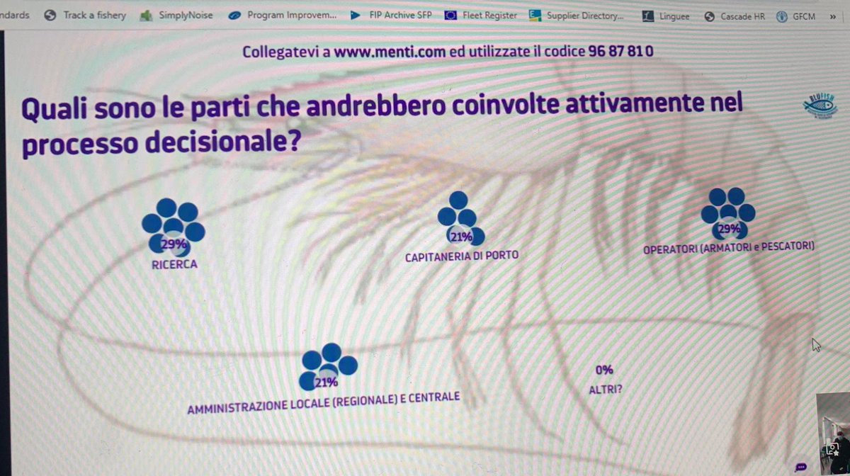 FEDERPESCA1's tweet image. Stamattina in collegamento con Molfetta per la presentazione de progetto #BluFish. Migliorare le pratiche di pesca e il confronto con la ricerca: un percorso volto alla sostenibilità ambientale ed economica.
Grazie a #Assopesca #FederpescaPuglia e #GalPonteLama