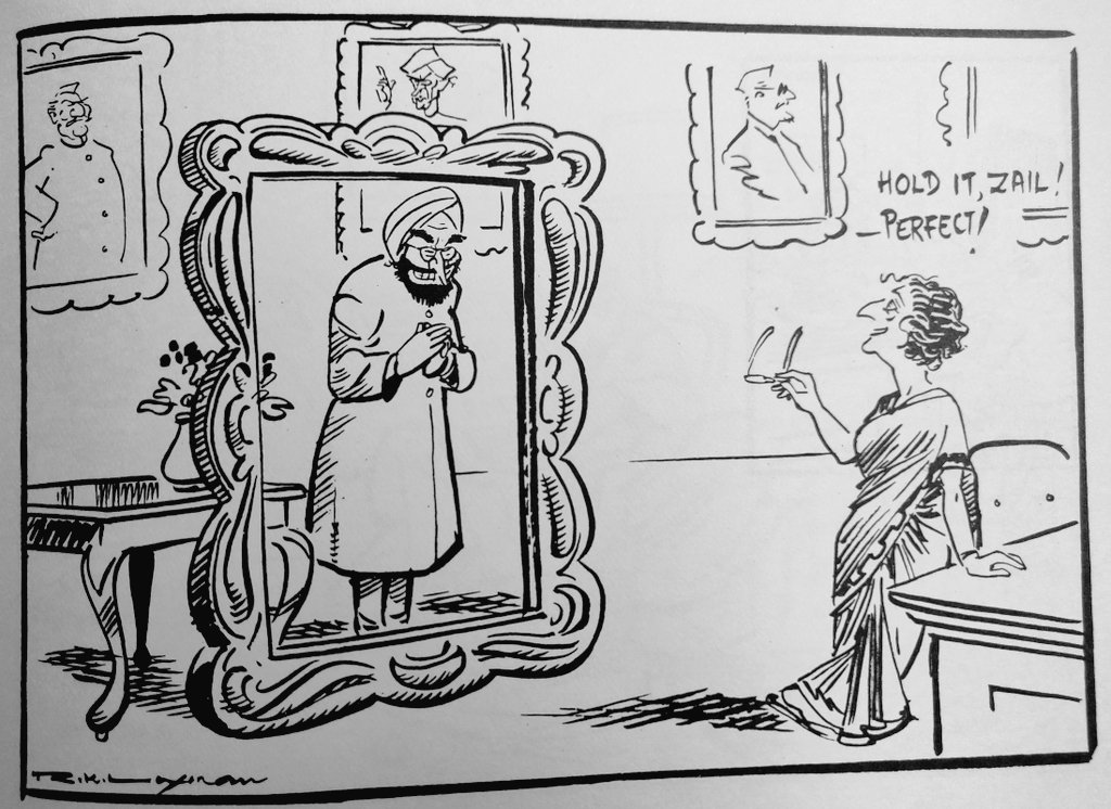 1982.Giani Zail Singh was appointed as President of India, widely believed that he was chosen because he was a loyalist to Indira Gandhi."If my leader had said I should pick up a broom and be a sweeper, I would have done that. She chose me to be President"