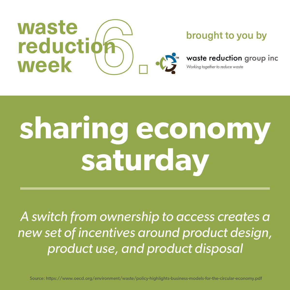 wastereduction1's tweet photo. Today's Theme: Sharing Economy Saturday!

A switch from ownership to access creates a new set of incentives around product design, product use, and product disposal. 

#WasteReductionWeek #sharingeconomy #environmental #carsharing #sustainabletransportation https://t.co/dqSod5aGou