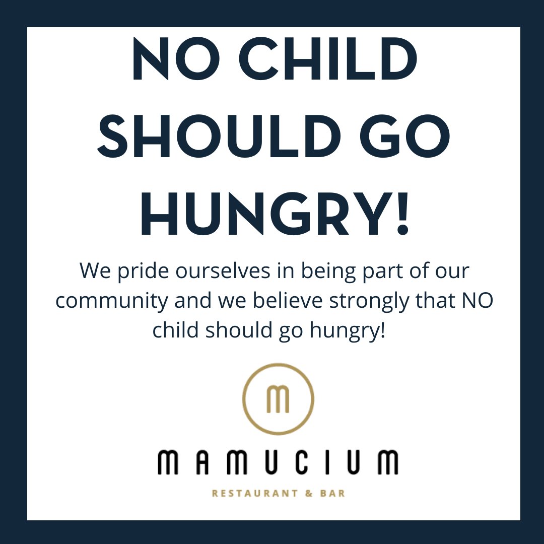 We strongly believe that no child in our community should go hungry! 

Need a meal during half term, drop us a message! 

Head to our Facebook page for all the information