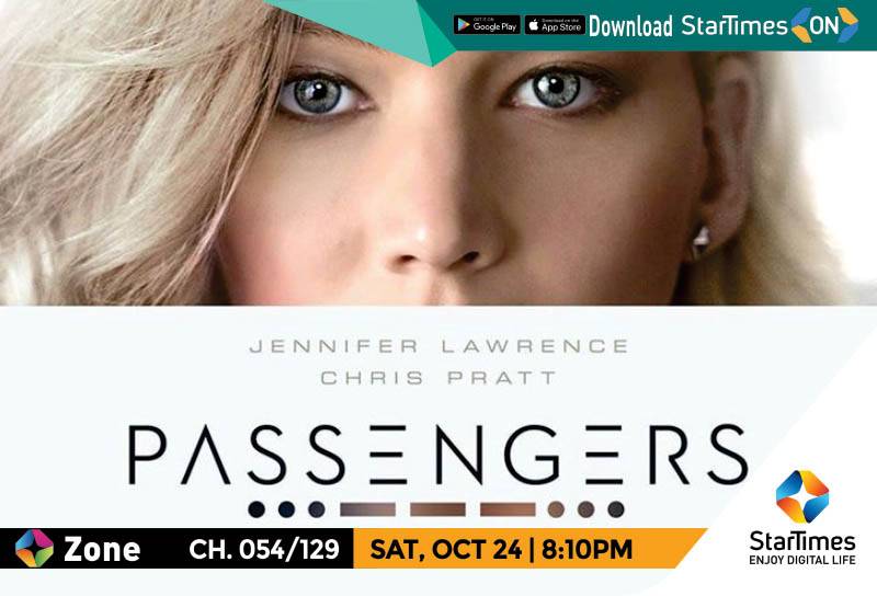 StarTimes_Ng's tweet photo. During a voyage to a distant colony planet, Jim's hypersleep pod malfunctions, waking him up. He and fellow passenger Aurora must work together to prevent their spaceship from meeting with a disaster.
Watch "Passengers" showing tonight @ 8:10pm on #STZone https://t.co/gvhT0Z2EDM