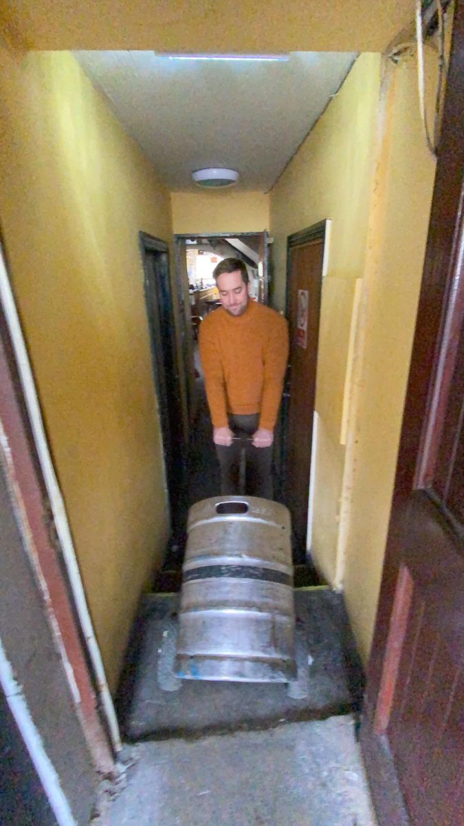 It really is a dream to be involved in a little gem of a bar down the country. Never would thought this could happen  We found an old trapdoor where the Guinness kegs used to go So they could be closer to the tap. That’s obviously where they’ll go now 