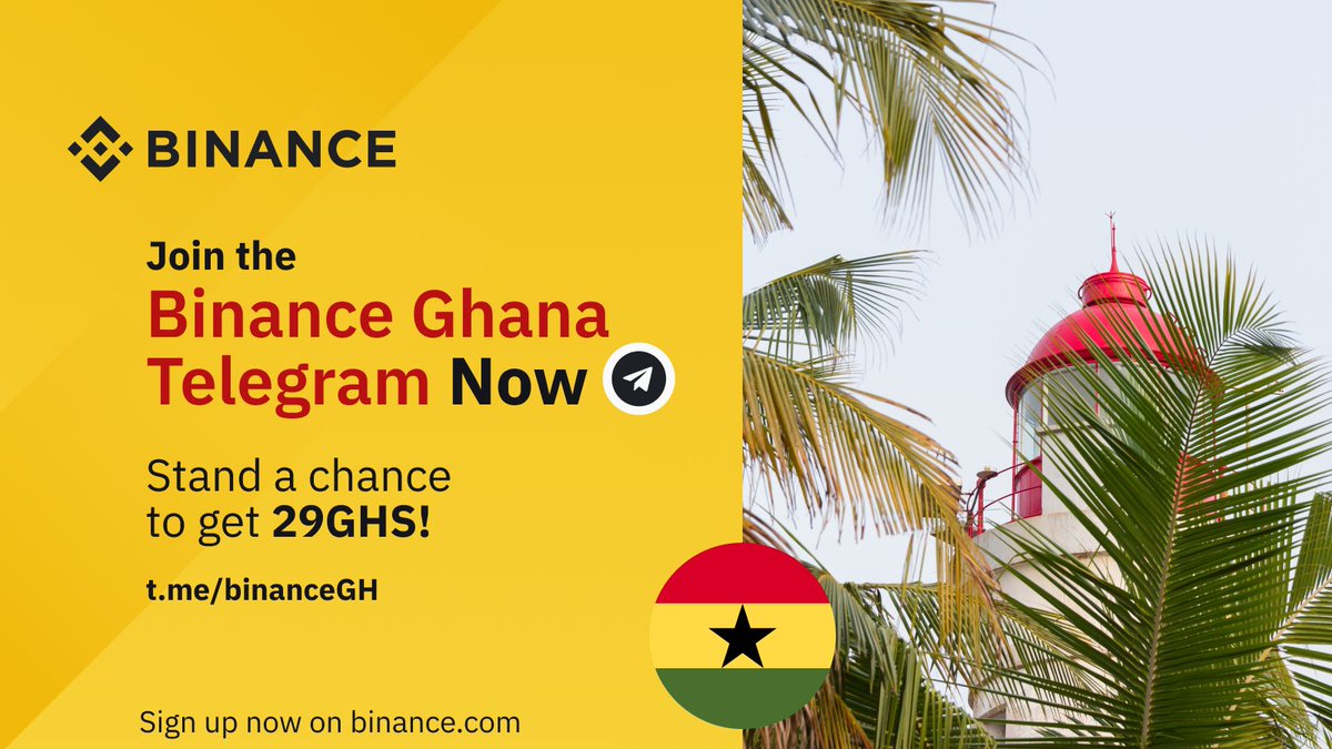 BinanceAfrica's tweet photo. Binance Ghana🇬🇭 🚀

Chale, Join the BinanceGH Telegram community https://t.co/RvFDXNt0WK today and stand to win 29GHS as a new member upon sign up on https://t.co/PbdKFkYxcO

Invite your Ghanians friends interested in Crypto to join as well 😀

#BinanceGH #CryptoAcrossAfrica https://t.co/vBDGQFUOlO