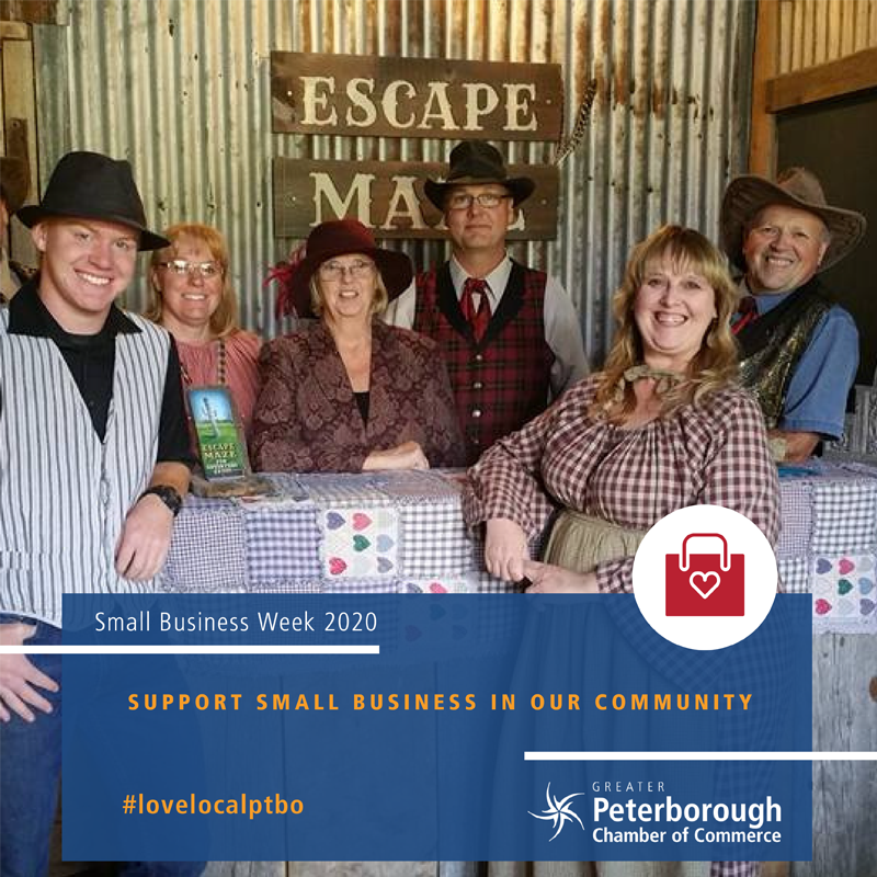 ptbochamber's tweet photo. Support small business in #Ptbo 

Thank you @EscapeMaze for being an important part of our community

Let's #LoveLocalPtbo everyday: https://t.co/OnnoUq8arN

#StrengtheningBusiness #StrengtheningCommunity #SmallBusinessWeek2020 #TooBig2Ignore https://t.co/W3oxVcWCjm