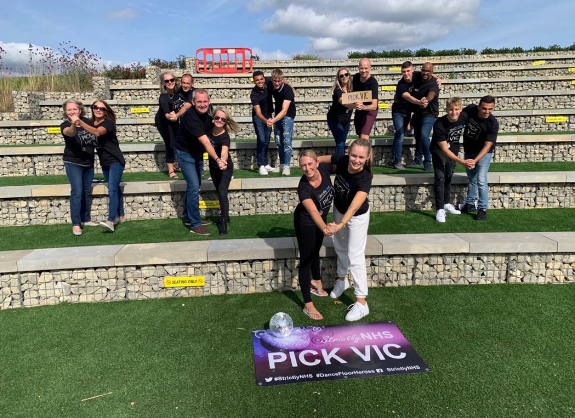 TheNutHouse78's tweet photo. Friends giving me support, hoping to get to the final 12 @NhsStrictly #strictlynhspickvic #strictlynhs https://t.co/SrN2MIbaKB