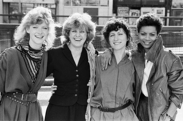 NevilleFChambe1's tweet photo. Remembering today the late #EvaMottley #BOTD 24 October 1953 in #Barbados, seen here in publicity stills with co-stars #AnnMitchell #MaureenOFarrell &amp; #FionaHendley in Lynda La Plante's #EustonFilms crime drama #Widows (1983)
#ThamesTV https://t.co/iv3QUGsv1P