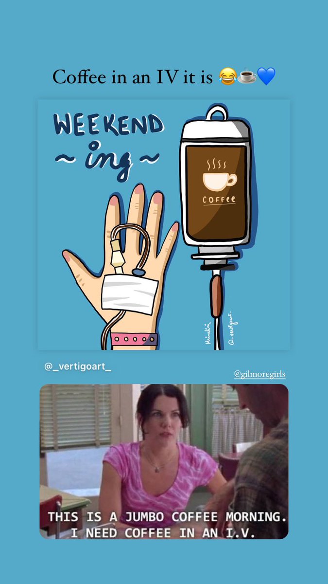 _vertigoart_'s tweet photo. Hooked to @GilmoreGirls !

And I relate to Lorelai drinking Coffee like it’s Water, COZ WHY NOT ❤️❤️😂😂
@thelaurengraham @MiloVentimiglia @jarpad @alexisbledel @ScottGPatterson 
Thank you for keeping me sane this Lockdown ❤️☕️
#QuarantineWatch #GilmoreGirls https://t.co/9JPHoygEnl