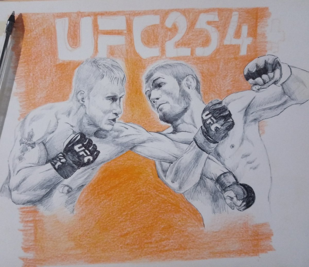 The fight I waited @TeamKhabib vs @Justin_Gaethje. The event #ufc254 it will be 🔥🔥
It's a quick #drawing I hope you like it 😅😅
#24ottobre #UFCFightIsland6 #ufc254live #khabibvsgaethje #khabibgaethje #arte #art #Pencildrawing #pencilart #pencilsketch #Sketchドロー #sketch https://t.co/u0OnAdjXC5
