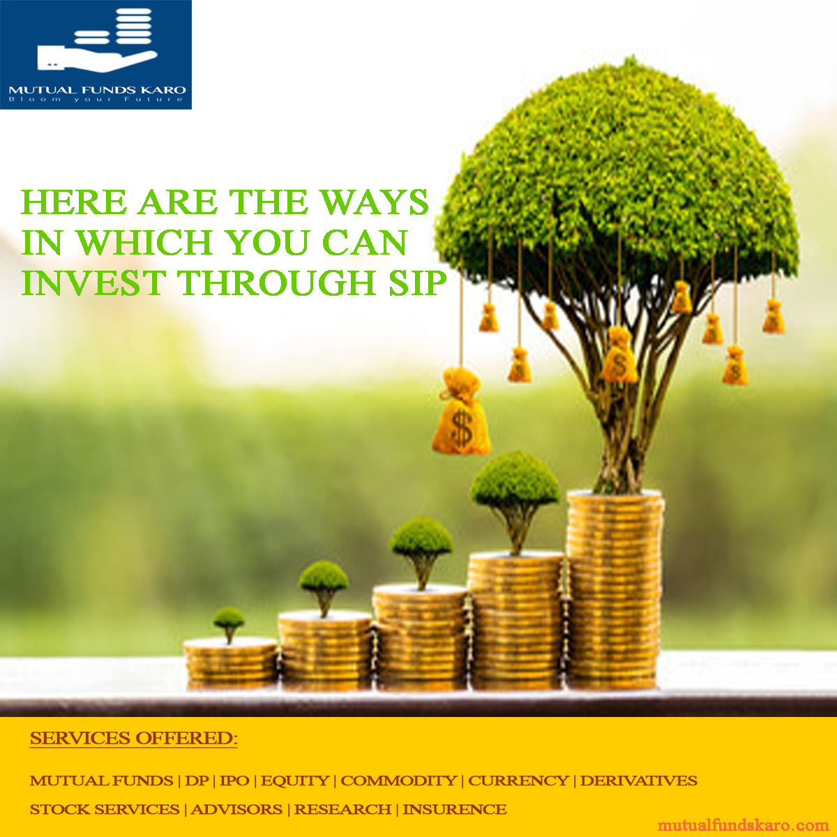 Here are the ways in which you can invest through SIP bit.ly/30LQl7j
#Mutualfundskaro #investments #Onlineinvestments #fundservices #SIP