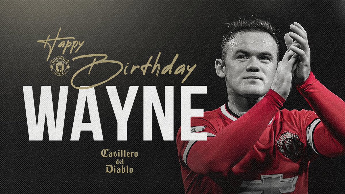 🎵 "He goes by the name of <a href="/WayneRooney/">Wayne Rooney</a>..." 🎵

Happy birthday, Wazza! 🥳❤️

#MUFC <a href="/CasilleroDiablo/">Casillero del Diablo</a>