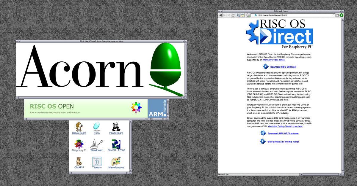armbytes's tweet photo. UPDATE: Acorn World 2020 aka The RISC OS (Virtual) London Show, 24th October 2020 from 10:30 am ๐ค
#RISC_OS #RaspberryPi #Opensource #RISCOS #IoT #Robotics #C #ARM #GCC #Programming #Python3 #pythonprogramming #RiscPC #RPCemu #BBCBasic #LUA #Acorn
https://t.co/zgfbNrYoXH https://t.co/X7UBE2HcCZ