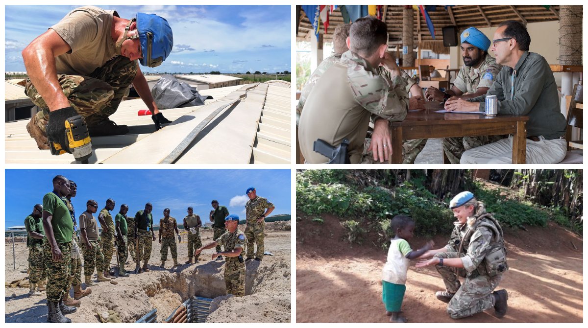BritishArmy's tweet photo. This year marks the 75th anniversary of the @UN. Our troops deploy around the world on @UNPeacekeeping missions, in a range of roles promoting peace and stability. See more about our deployments https://t.co/I1tjKQzux2 #UN75 #UNDay https://t.co/U1OggQkJLa