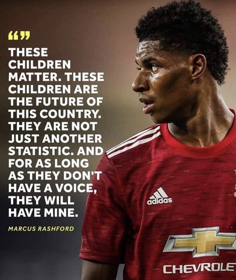TheWomensOrg's tweet photo. Using your position of power to elevate others is a beautiful thing. 

Well said, @MarcusRashford ❤️ https://t.co/8pFLf0RbvH