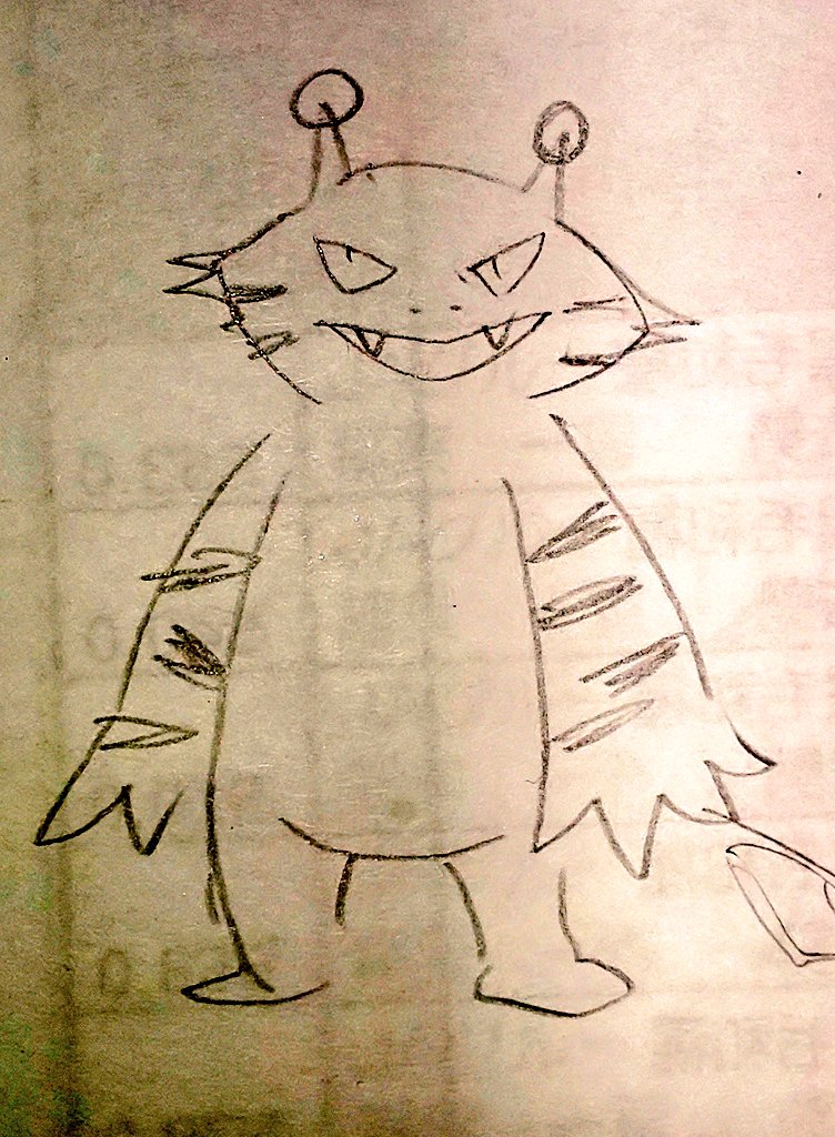 うろ覚えでポケモン描くゲームで遊んだときのデリバードとエレブーがヤバかった 