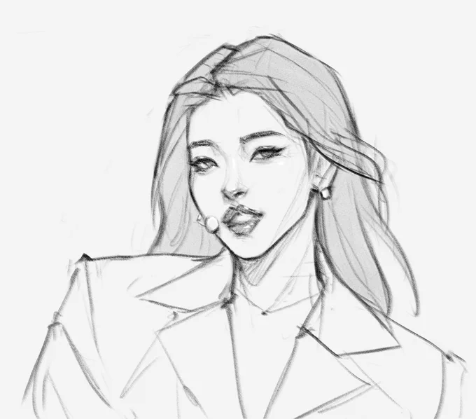 feel like i cant draw recently so now we grind loona studies 
#LOONA #loonafanart #OliviaHye 