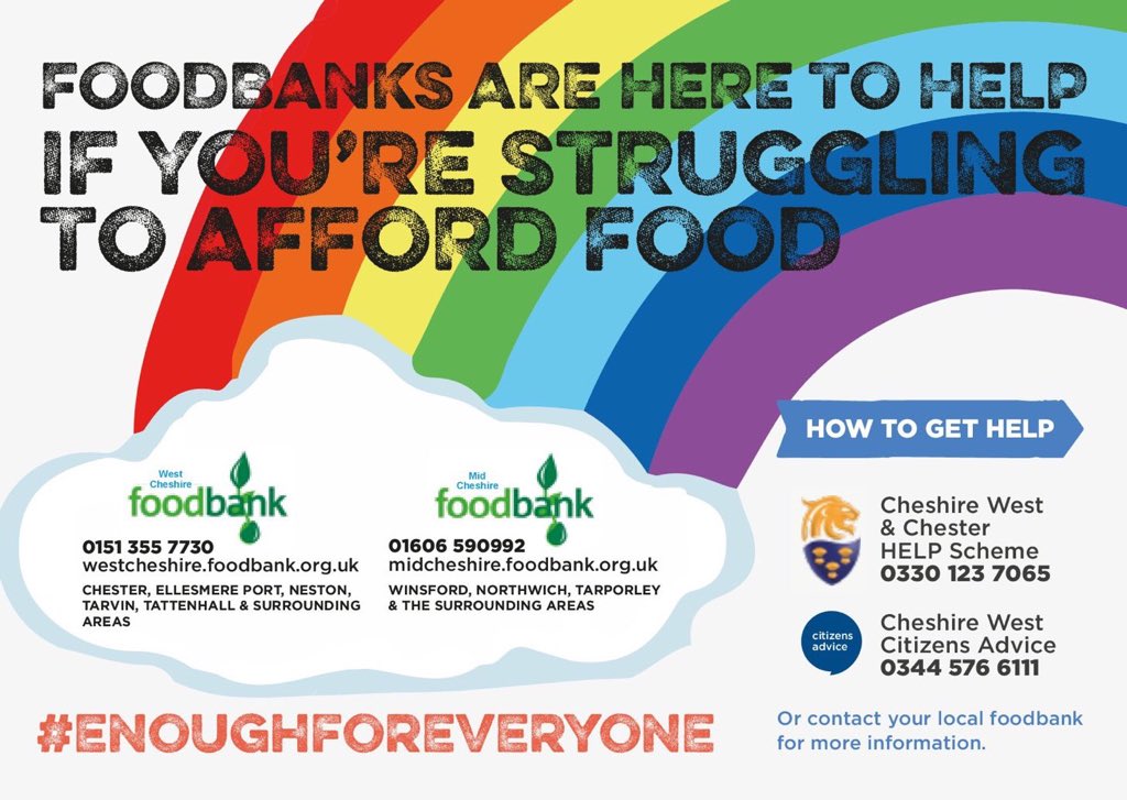 crossroads_hub's tweet photo. If you or someone you know is short of food this half term in partnership with @WestCheshireFB we are open Monday Thursday and Friday 1pm til 3pm for food delivery. We can take donations at this time too. Ring 07598 536 904 #ENDCHILDFOODPOVERTY #Enoughforeveryone #actsofkindness https://t.co/PEejnKDu6Y