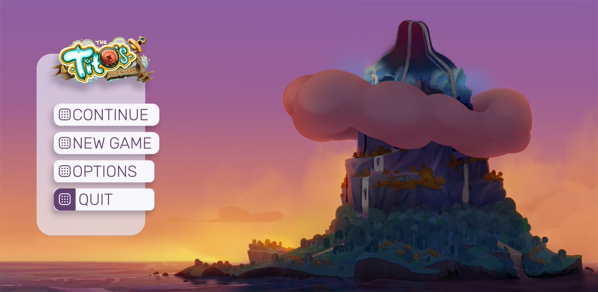 TitoAdventure's tweet photo. Good Saturday morning!
As part of #screenshotsaturday, I want to show the developments on the main menu screen+developments on the title theme of the game, which will also greet the player about entering the game.

#gemedev #indiegames #2d #UI https://t.co/eVosUXQbBx