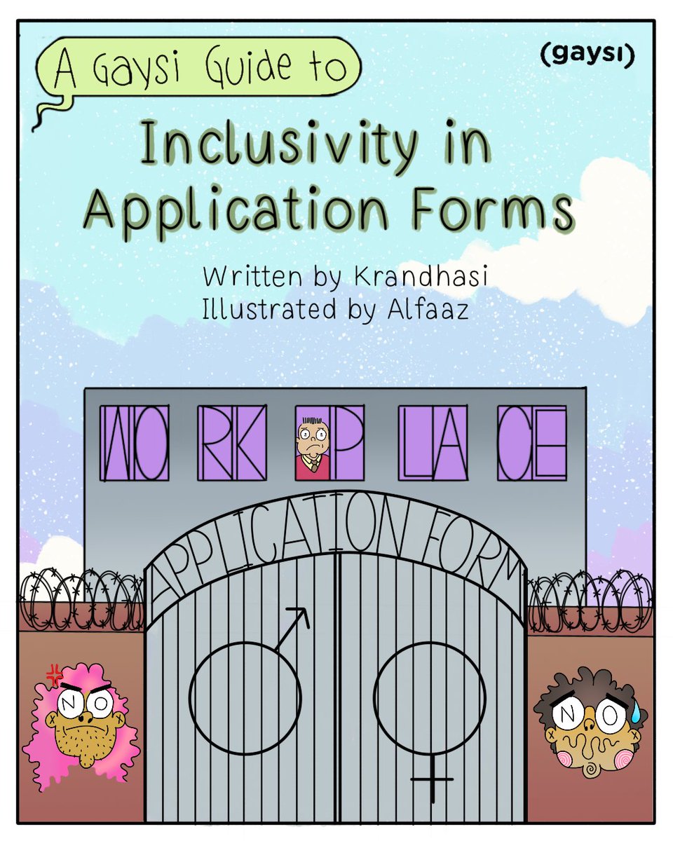 A Gaysi Guide To Inclusivity In Application Forms
bit.ly/2TiQUR2 #gender #queerindia #lgbtqia #applicationform #mustread #gaysiguide