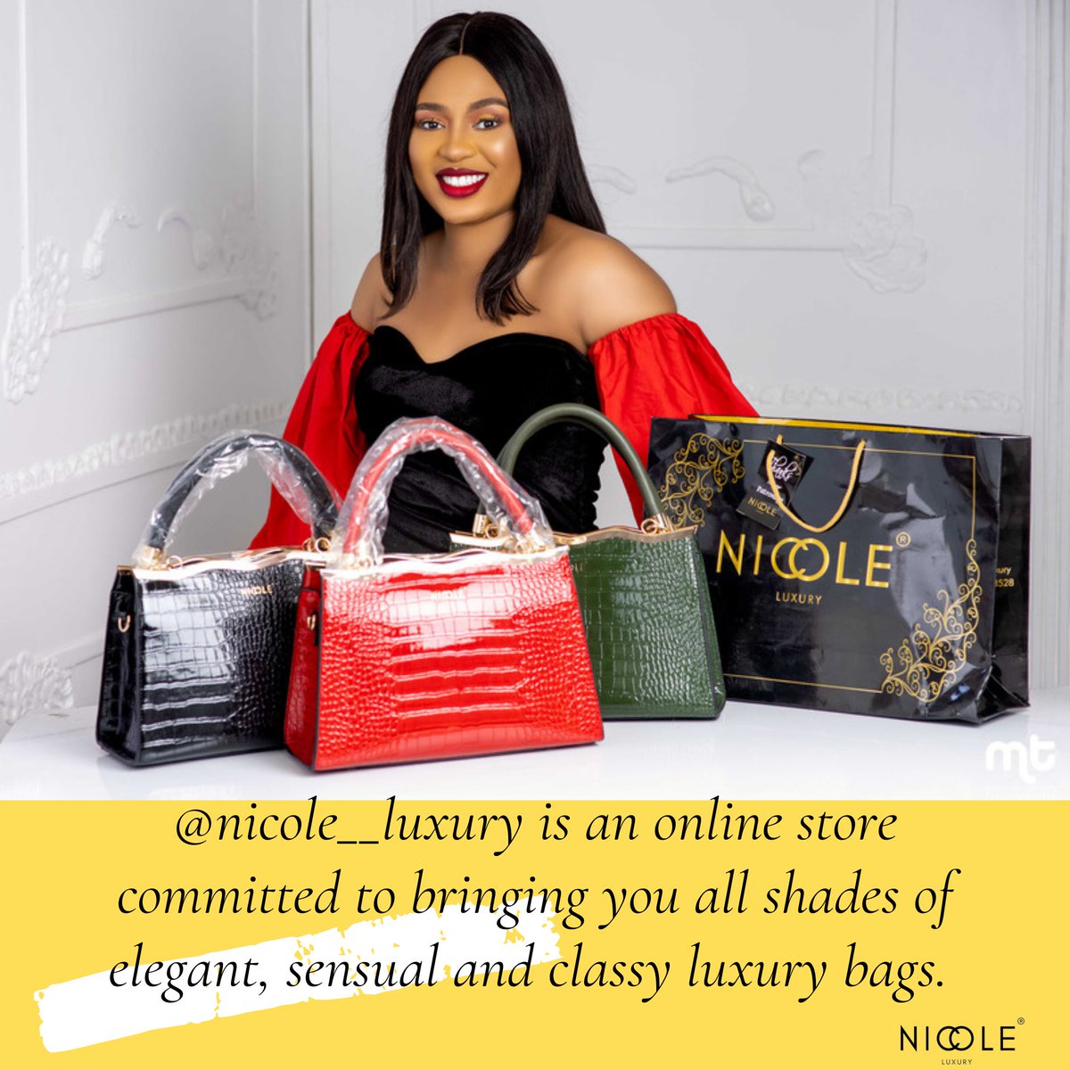NicoleLuxury's tweet photo. @nicole__luxury is an online store committed to bringing you all shades of elegant, sensual and classy luxury bags. 
We have a wide range of quality bags well suited for your taste and pocket.
You can order our Nicole collections for your self, friends and loved ones. https://t.co/wRBak2LYMx