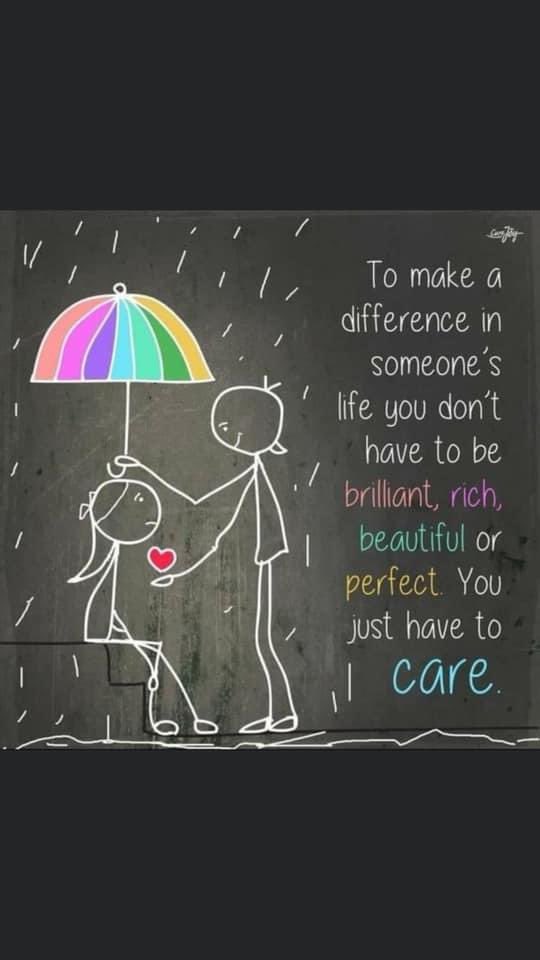 Keep caring xx