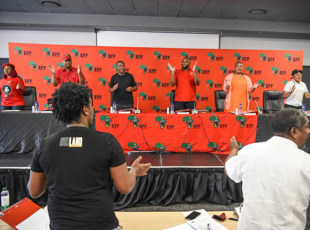 EFFSouthAfrica's tweet photo. EFF Central Command Team (CCT) Meeting is currently underway. https://t.co/ofNatZHPdS