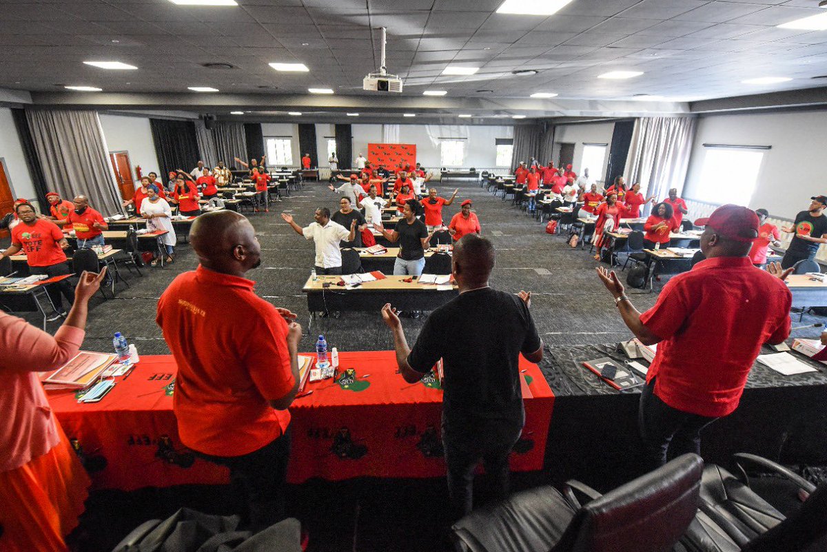 EFFSouthAfrica's tweet photo. EFF Central Command Team (CCT) Meeting is currently underway. https://t.co/ofNatZHPdS