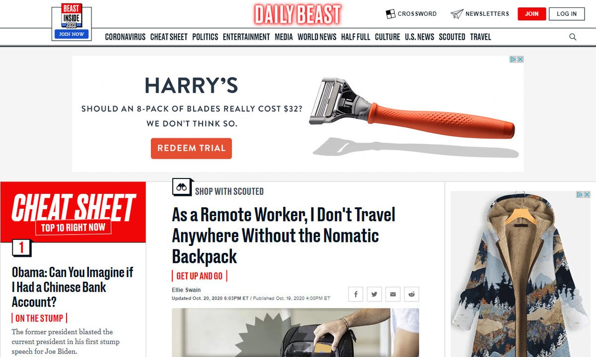 codecidedotnet's tweet image. Nomatic Backpack Review for Remote Work - The Daily Beast
#remoteworker #nomaticbackpack #nomaticbackpackgetgo #shopscouted #remotework
via thedailybeast.com
☛ amp.gs/WGIL