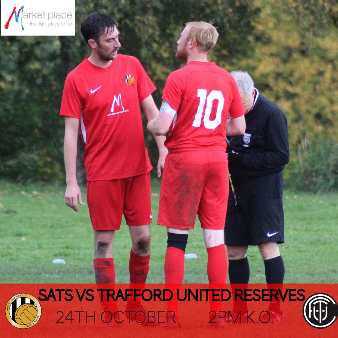 AFC_Stockport's tweet photo. TODAYS FIXTURES
⚽️ AFC Stockport Sats
🆚️ @TraffordUnited Reserves
🏆 @LandCAFL 
📆 24th October 2020
🕑 2PM KO
📍Whitehill https://t.co/4cwxDKbgWn