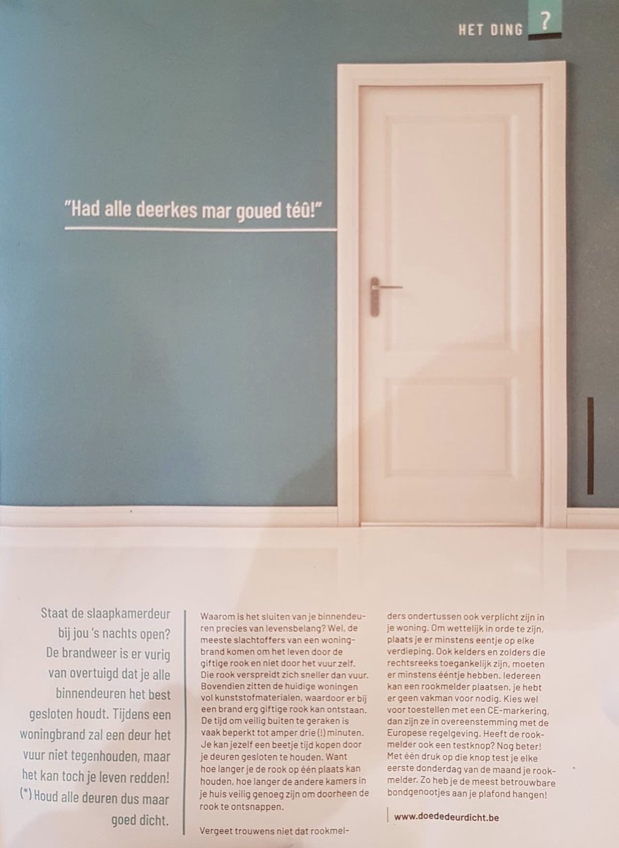 In Hasselt zeggen ze "had alle deerkes mar goued téû!". Hoe zeggen ze Doe de deur dicht in jouw dialect? #doededeurdicht #redlevensbijbrand