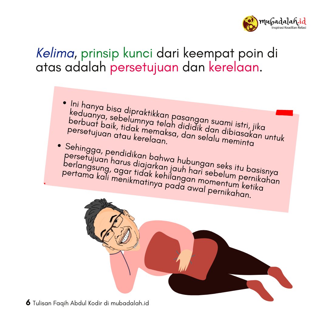 mubadalah_id's tweet photo. #sexualconsent #safebehavior #hubunganseksual #pasangan #relasi #preventif #kerelaan #kekerasanseksual #sahkanruupks #kesalingan #mubadalahid https://t.co/WdHIlxAEr2