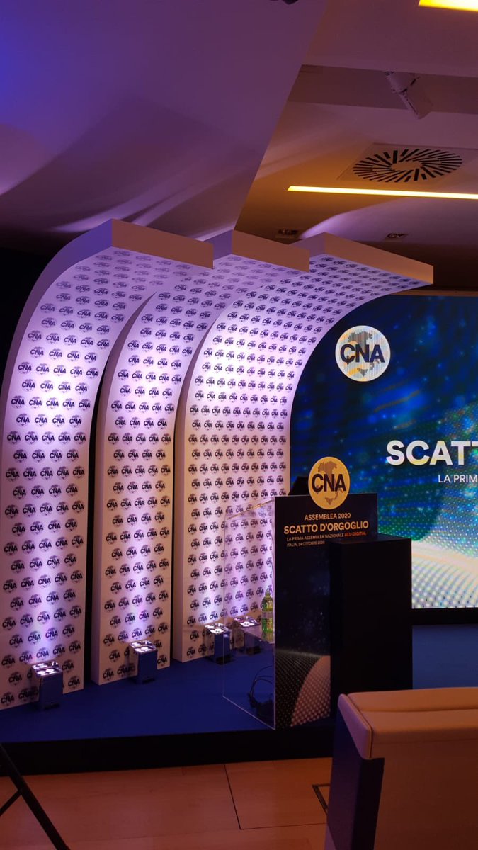 TecnoconfEU's tweet photo. Tutto pronto per l'Assemblea CNA 2020 
La prima Assemblea Nazionale  ALL DIGITAL

Partecipa anche tu allo Scatto d'Orgoglio e segui la diretta streaming ⬇️⬇️⬇️
https://t.co/A9k4wJkVjG

Tecnologie ed Allestimenti a cura di Tecnoconference Europe e Snab - Gruppo Del Fio
#cna https://t.co/Ua5T6KLjNY