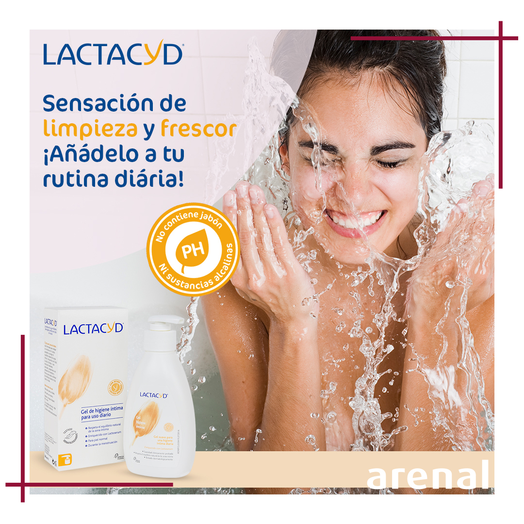 arenalperfumes's tweet photo. El uso diario del gel de higiene íntima de #Lactacyd ayuda a prevenir pequeños problemas proporcionando protección y seguridad durante todo el día. Contiene ácido láctico, la misma sustancia presente en el organismo que mantiene el PH óptimo. https://t.co/yjlD9FmLsV https://t.co/K6WZp9ZAry