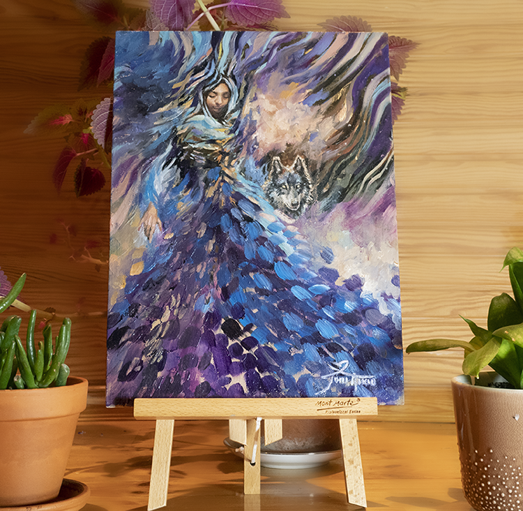 aikio_joni's tweet photo. Yhteydessä. 2020. Öljyt. Myyty.

Mitä mieltä? :) 

#fineart #aikio_art #joniaikio #shamanicart #spiritanimal #oilpainting https://t.co/dv8CjStcVu