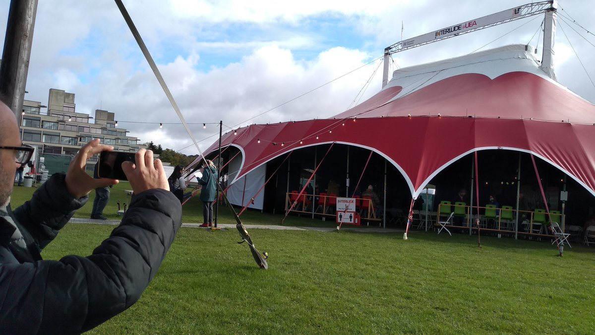 The COVID-secure tent was open to the elements so any dangly bits would have shrivelled up in the cold anyway. Not a good look.