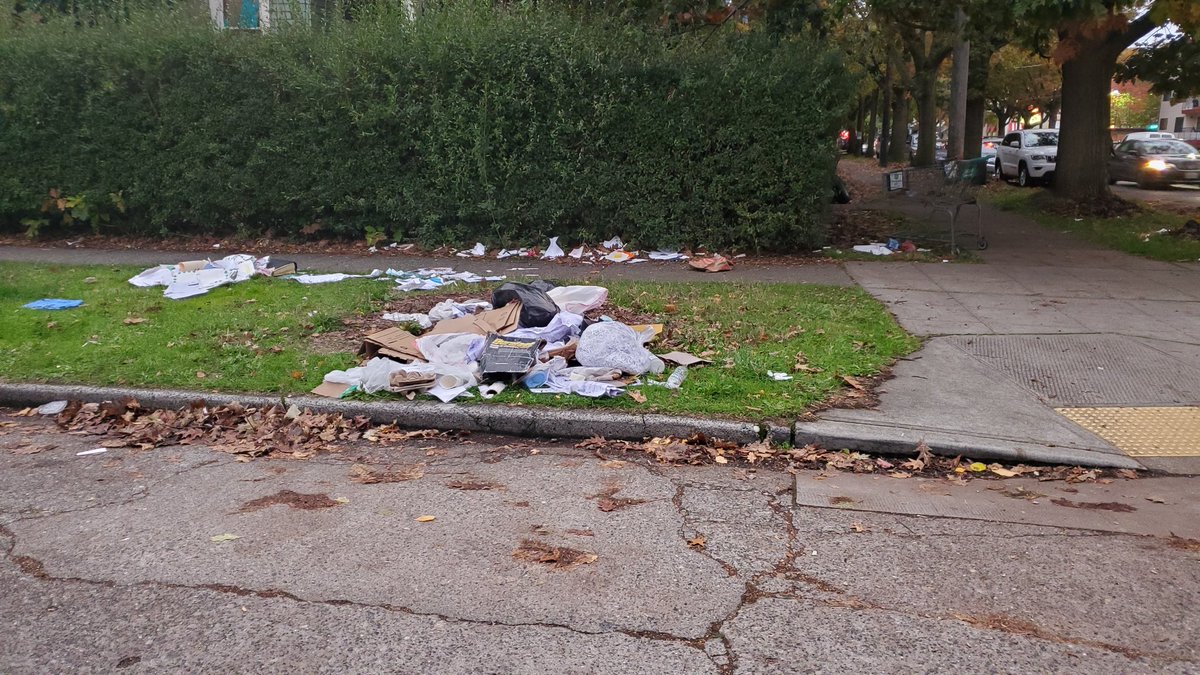 1hopefulpatriot's tweet photo. Driving through the Ballard neighborhood of Seattle, I notice the homeless are spreading out into residential streets. 

#HomelessinSeattle https://t.co/zPJM63Tpvm