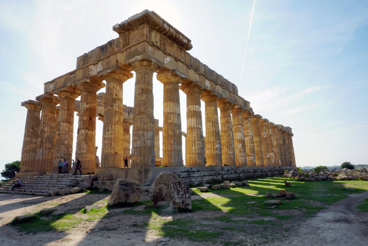 2. The Temple of Hera, Selinunte.It was reconstructed in 1959 by an Italian archaeologist using original materials.