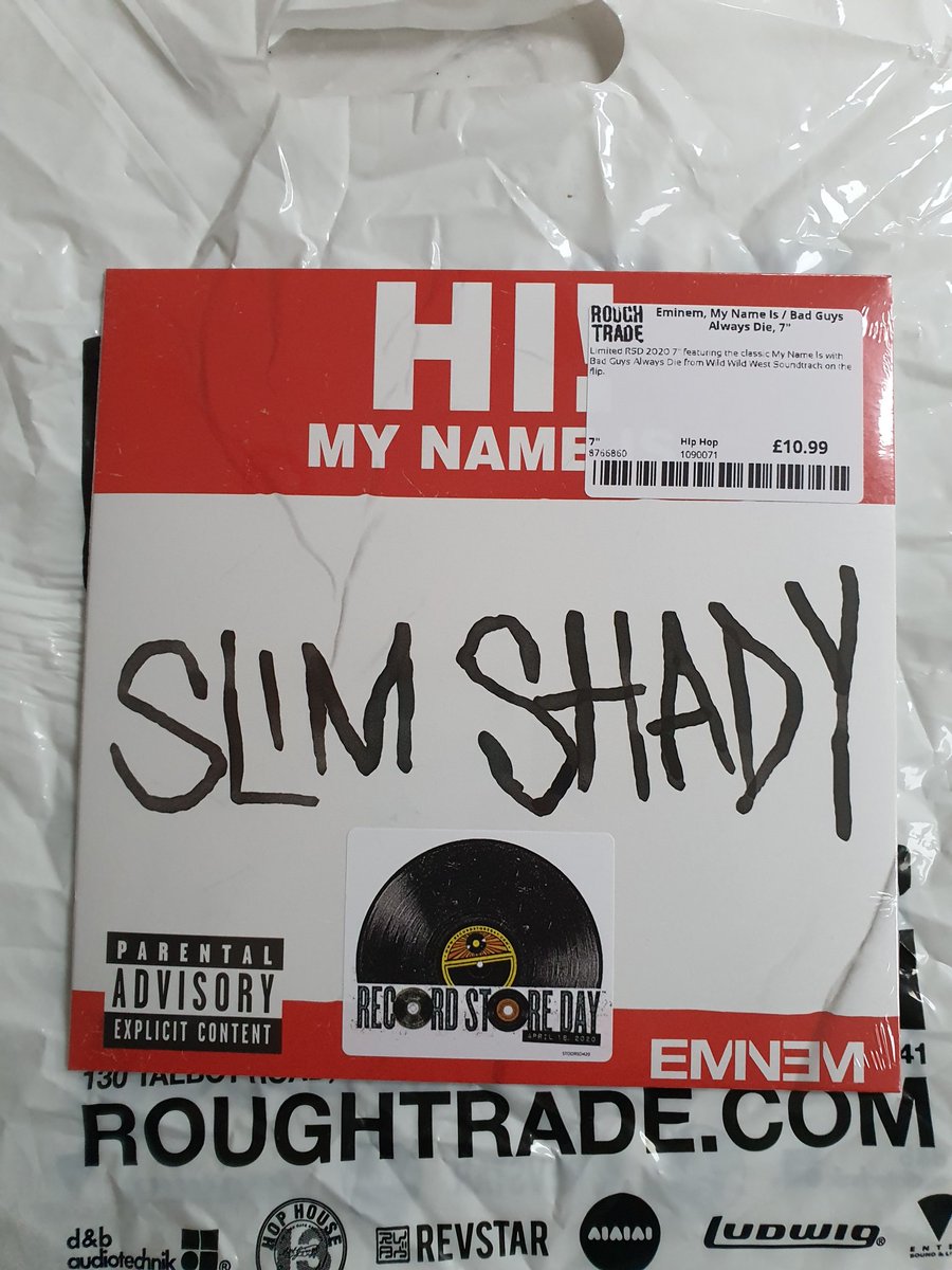 Keyser_Soze76's tweet image. So I've spent the early hours of my birthday queueing outside a record shop for #RecordStoreDay to get hold of the limited 7" release of #HiMyNameIs by @Eminem