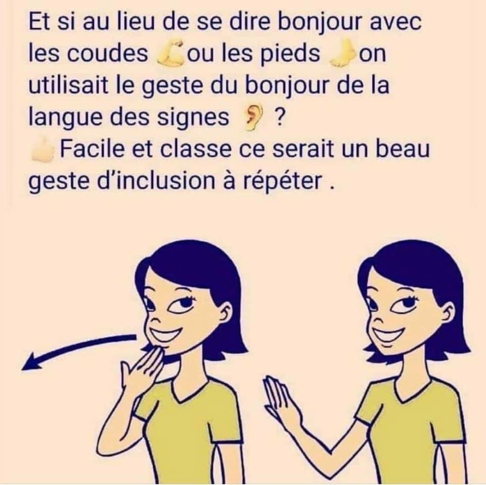 Benlefalher's tweet photo. Simple efficace et plein de douceur. Continuons de nous dire bonjour #bieneleve #bonjour https://t.co/G72Vdd0fCm