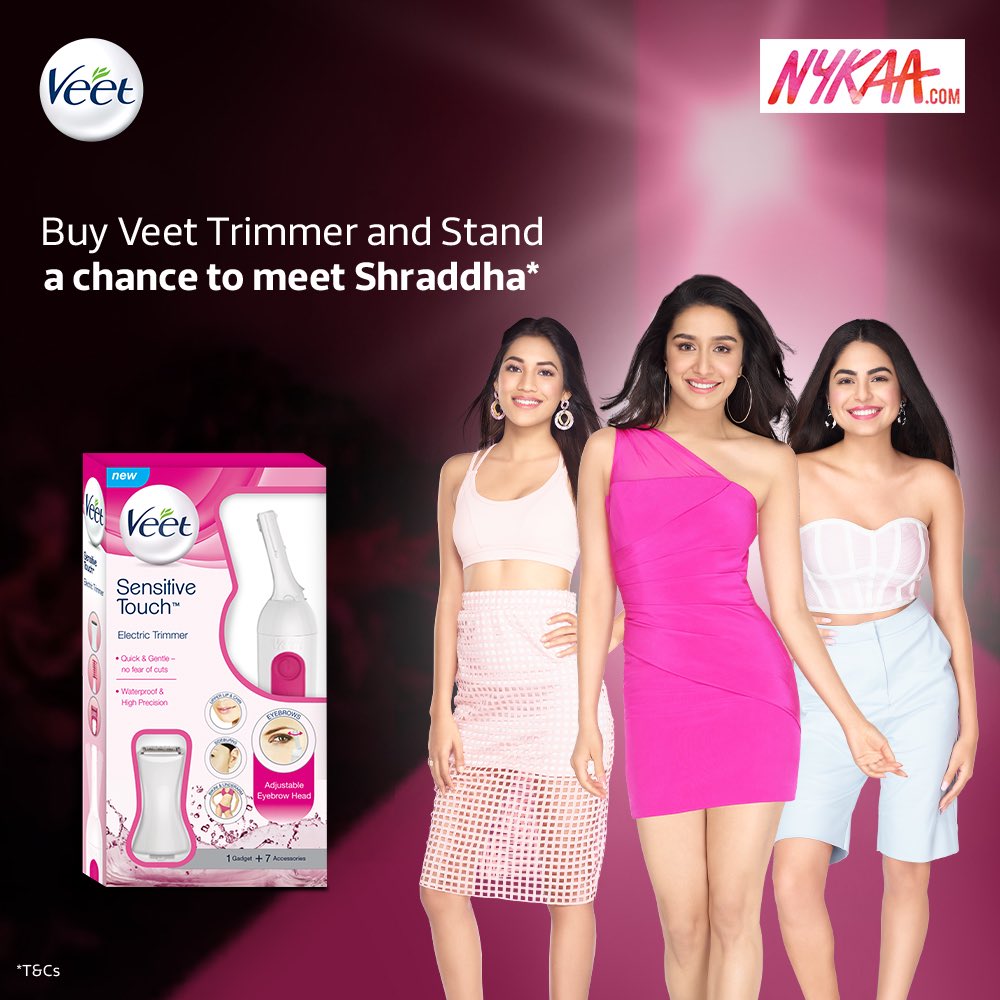ShradddhaKapoor's tweet photo. Veet Sensitive Touch. https://t.co/zO5HW9tuH5