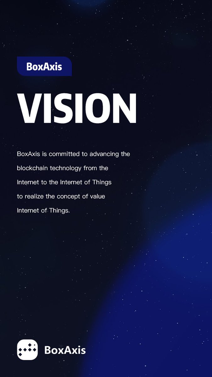 We believe that #blockchain will change the world, and #BoxAxis will change the IoT.