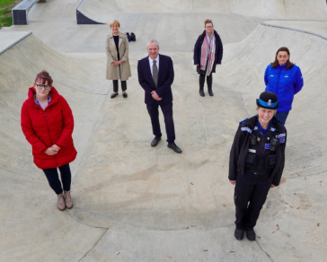 OrbitFButcher's tweet photo. I was thrilled to attend the opening of the new skate park in Newmarket. The project was driven by a fantastic group of young people who brought a brilliant partnership together to support them create their vision. @orbitgroup @West_Suffolk @MildnhallPolice @NKTacademy https://t.co/IeIXLP0VA7