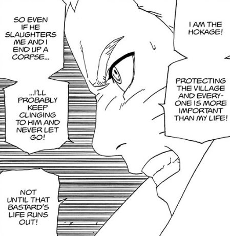 AnimeFanTalk's tweet photo. Have to give credit where credit is due. If the author is intending Naruto's death he's giving out the exact same energy "I am Hokage. It is my duty" energy from the Naruto/Naruto Shippuden! I love it! #boruto51 https://t.co/7ocz8jhIrx