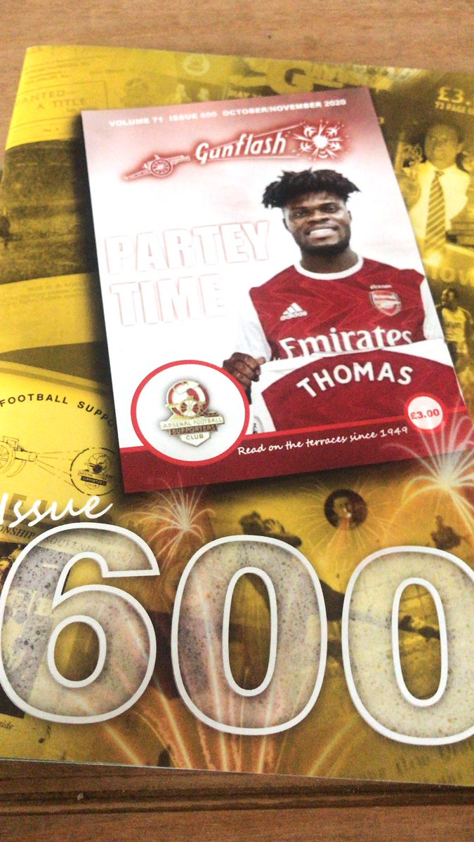 carlton_afc_85's tweet photo. Landmark 600th issue of the Gunflash has arrived, looking forward to reading about @DialSquareFC1 setup in this issue. #Arsenal #Gunflash #Fanzine https://t.co/xXeoITQH7o