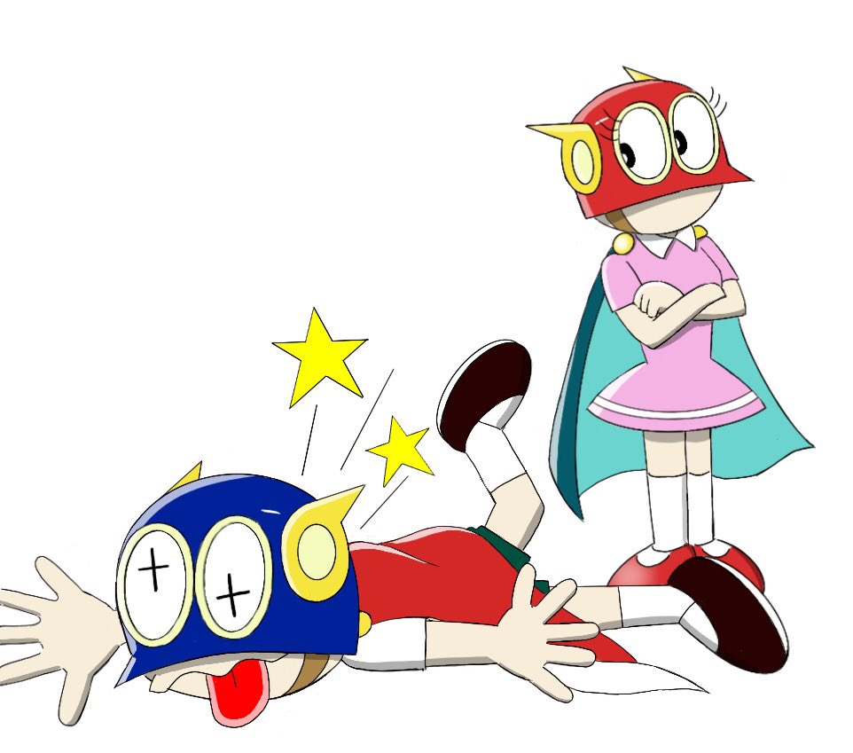 ほねかわ インドのパーマンファンの方から再びリクエストをいただきました Iamperman1 さんからで パーマン１号と３号です Createpermannewseries Hbdfujkoffujio Permannewseries T Co Dnkm9n2bpp