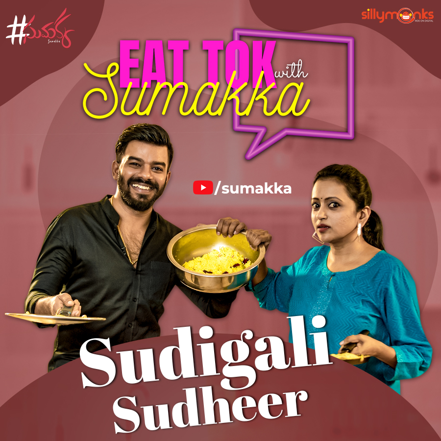 Sumakka_'s tweet photo. Hi 😍 Munduga andariki dusshera subhakankshalu. Ee pandaga ni marintha special ga cheyadaniki vachesam, meeru enthagano eduru chustunna video tho. Adhe Sudigali Sudheer  EAT TOK with #Sumakka. 

https://t.co/hnH4kXzw0I

#SillyMonks https://t.co/2wXXBuqraE