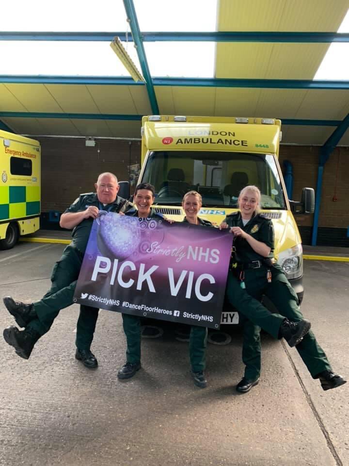 DebbieKittle's tweet photo. @NhsStrictly Got everything crossed for you sis - Victoria Williams - London Ambulance Paramedic @TheNutHouse78 https://t.co/LIBA4Mcqlt