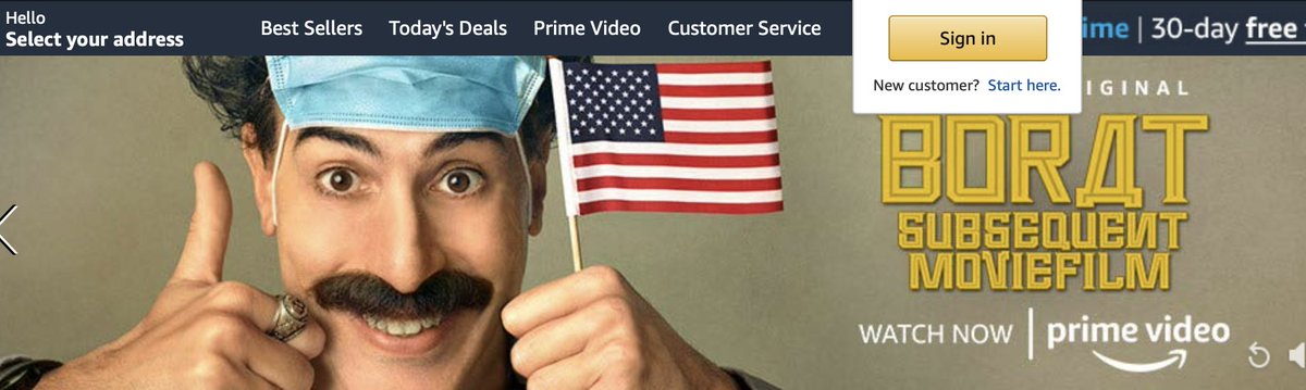 Are you kidding me?????

Borat is nearly the most racist movie in history, overtly degrading the pple of #Kazakhstan. Yet many get "cancelled" for misusing a certain words out of context.

So Sacha Baron Cohen &amp; authors get a free pass by the "left" because he attacks Giuliani?